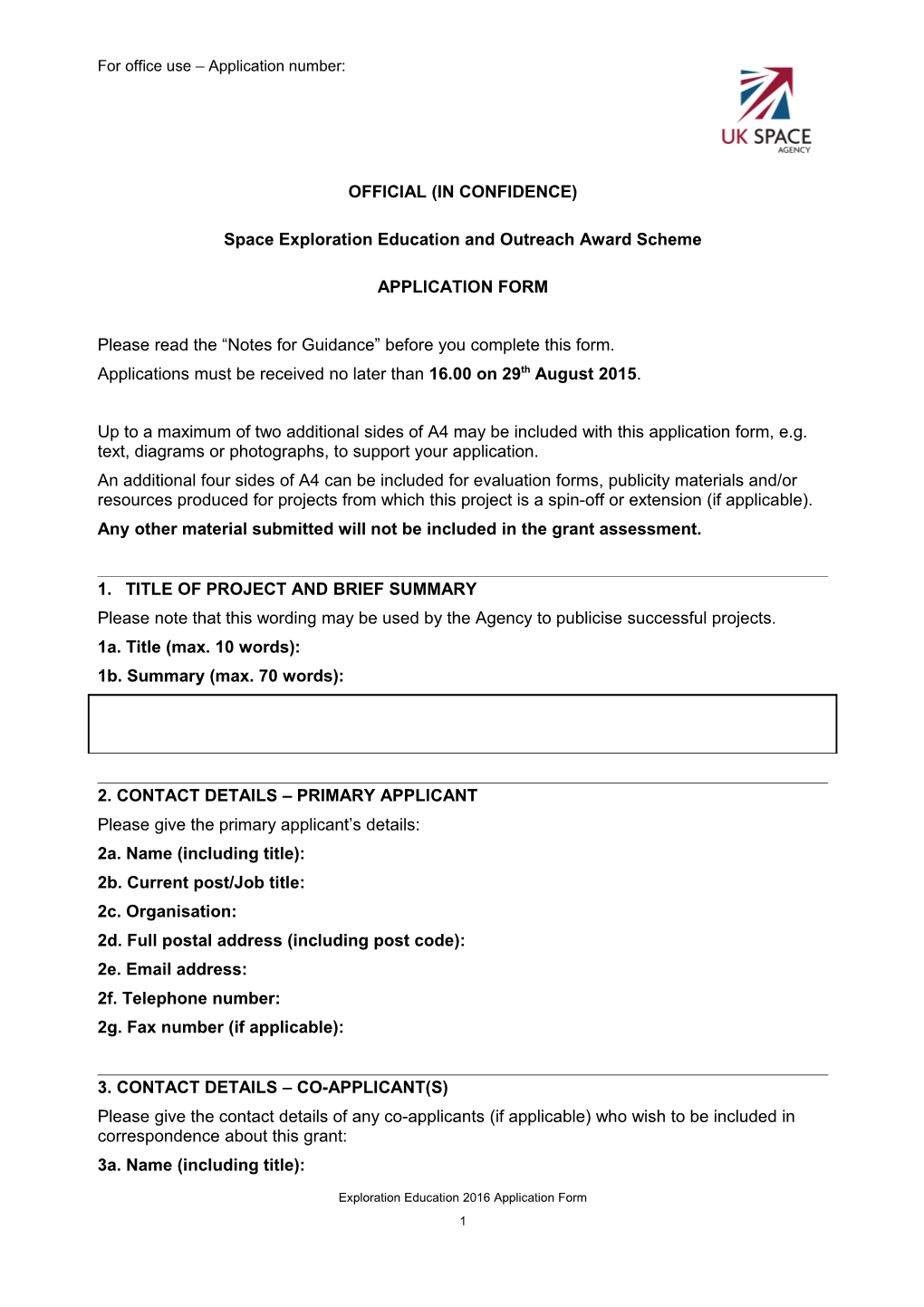 Space Explorationeducationand Outreach Award Scheme