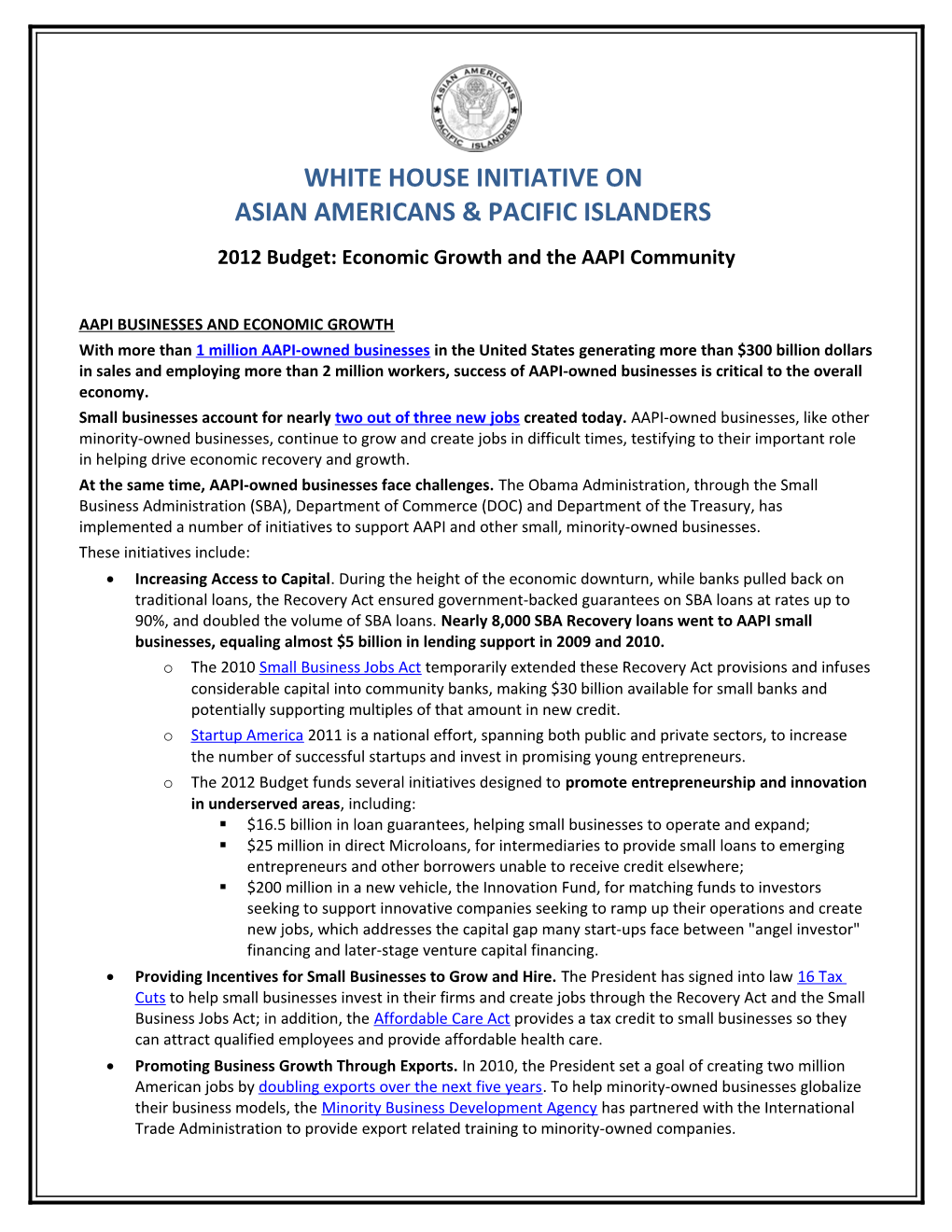 Fact Sheet: Immigration Matters to the Aapi Community s1