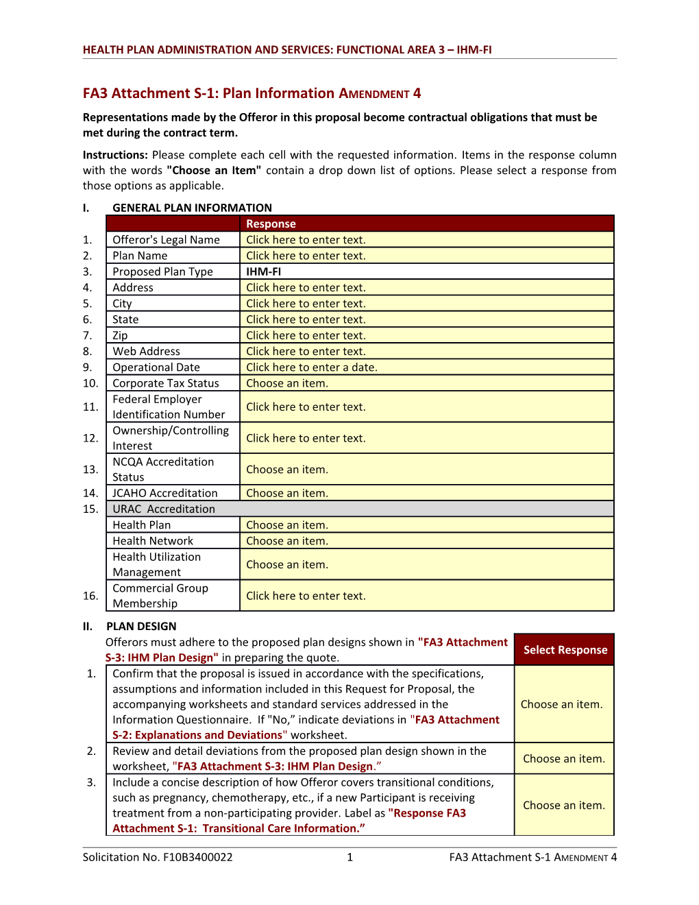 F10B3400022 Health Plan Administration Attach S IHM-FI Tech Proposal Form