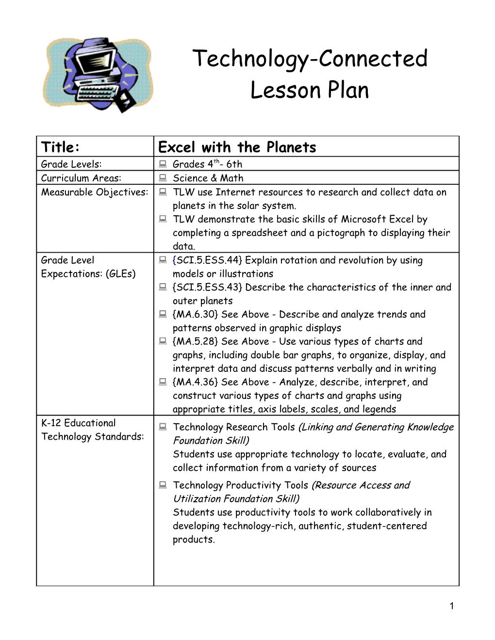 Technology-Connected Lesson Plan s3