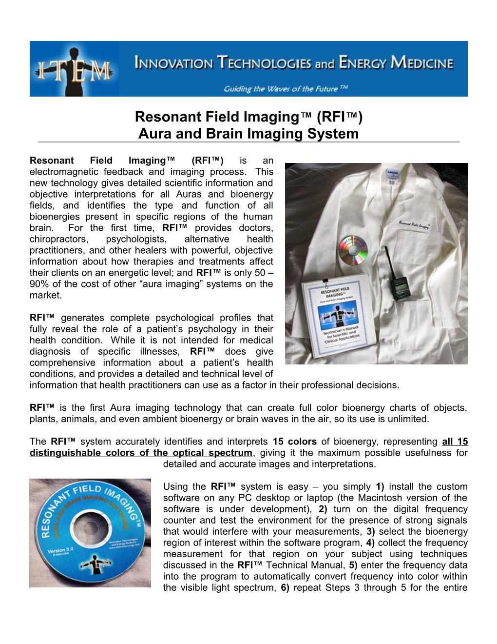 Draft Text for ESA System