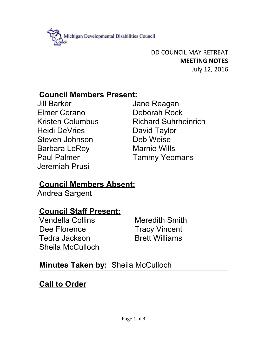 Council Members Present