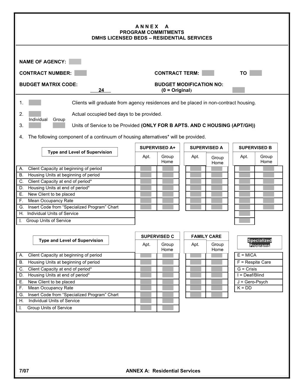 Dmhs Licensed Beds Residential Services