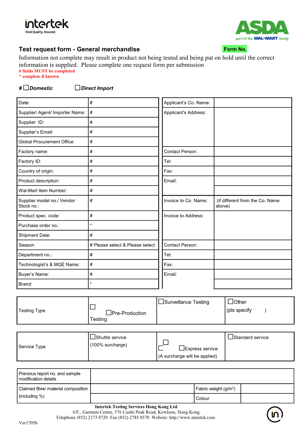 Intertek Testing Services Hong Kong Limited