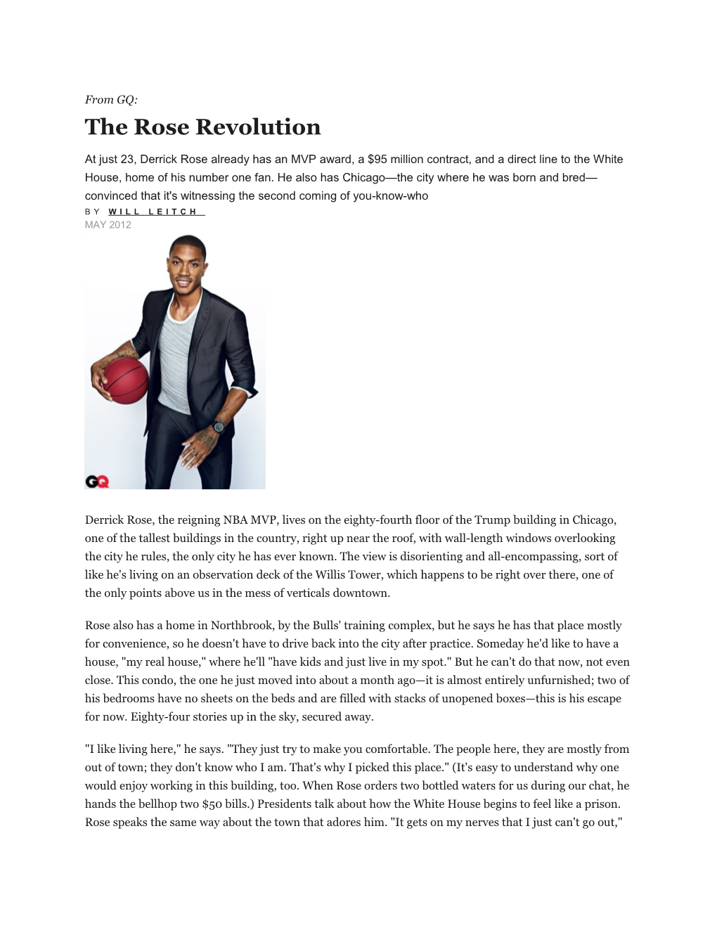 The Rose Revolution