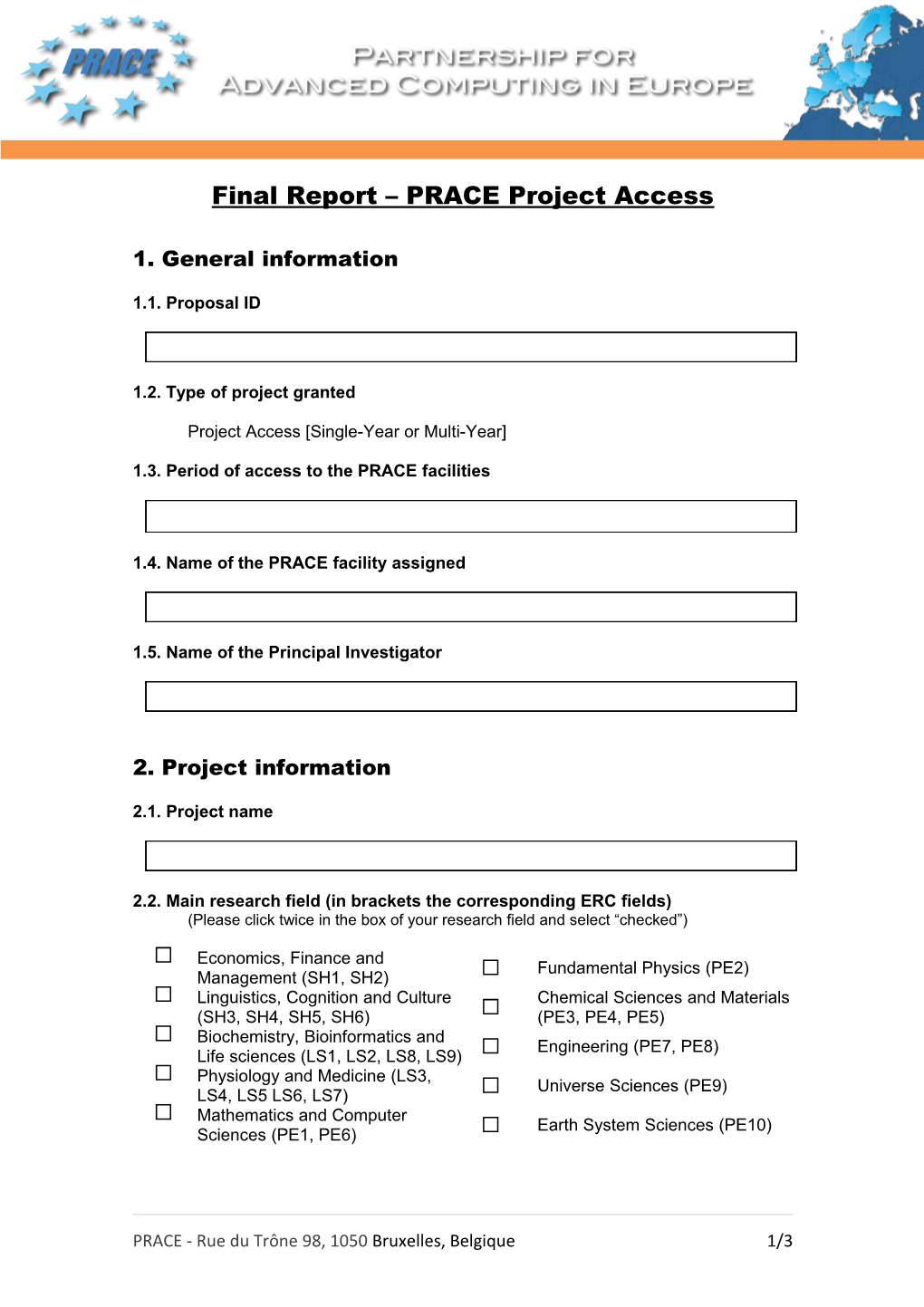 Final Report PRACE Project Access