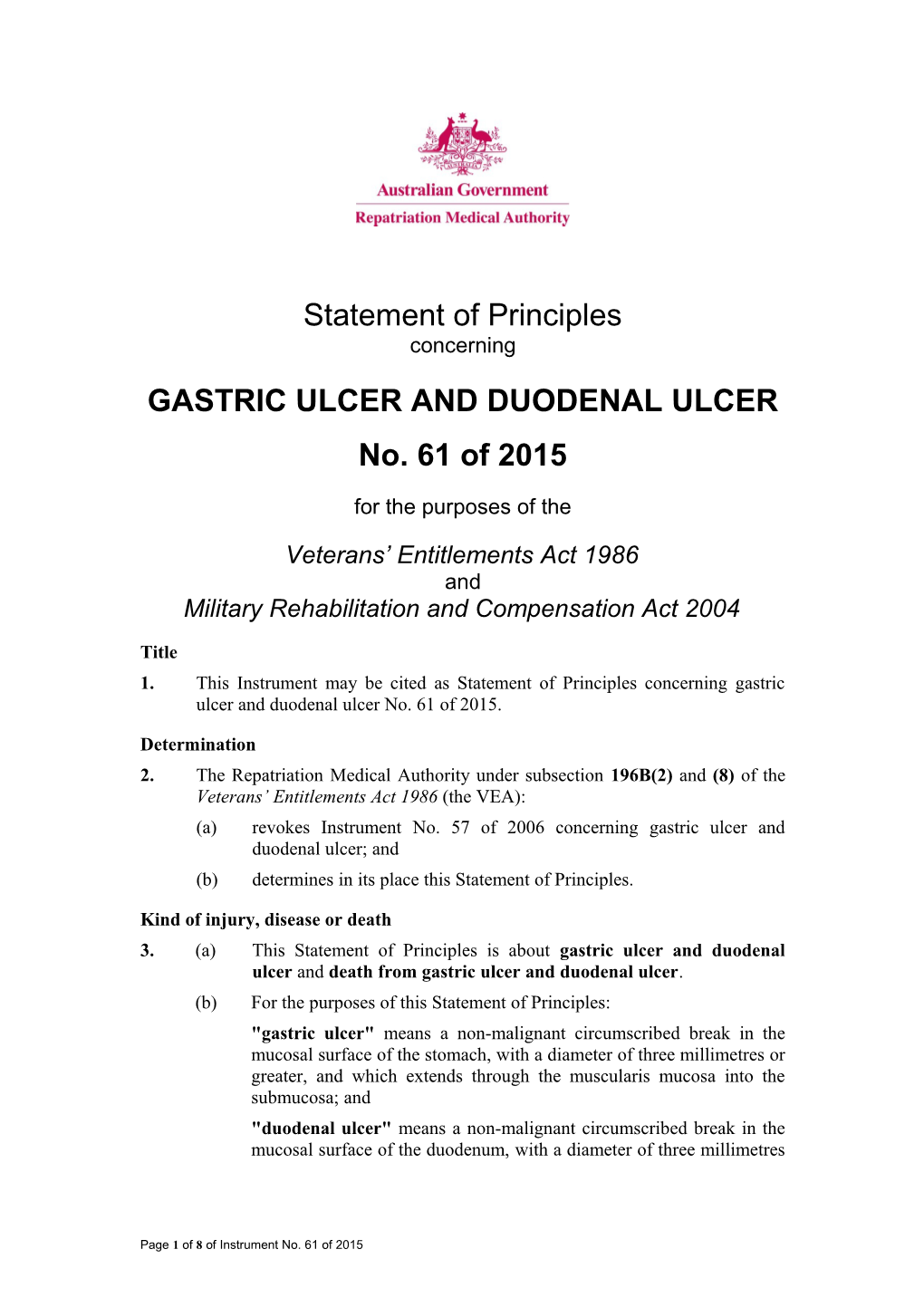 Gastric Ulcer and Duodenal Ulcer