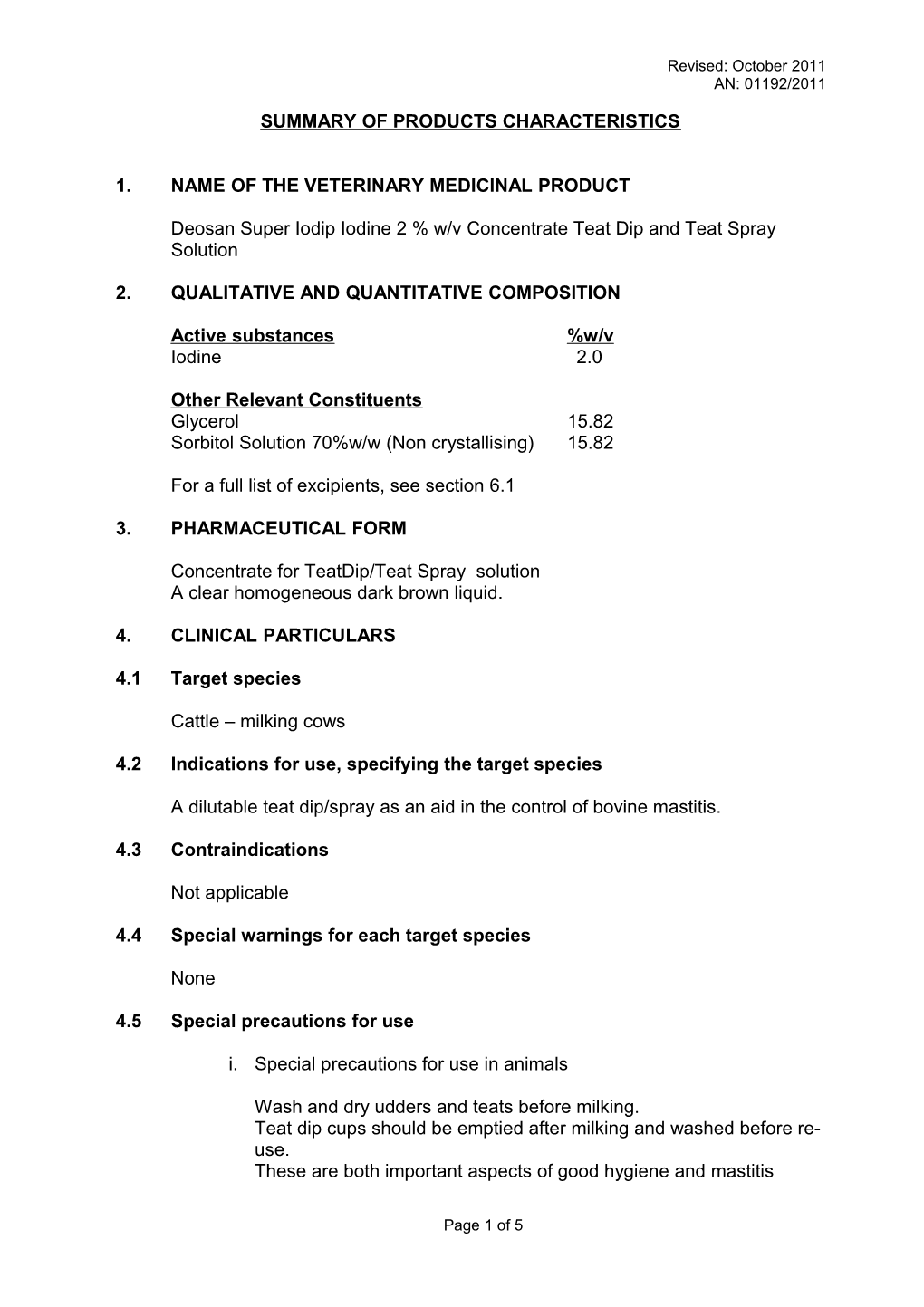 Summary of Product Characteristics s4