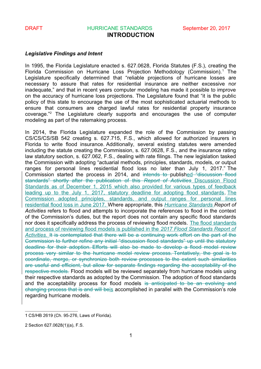 Legislative Findings and Intent