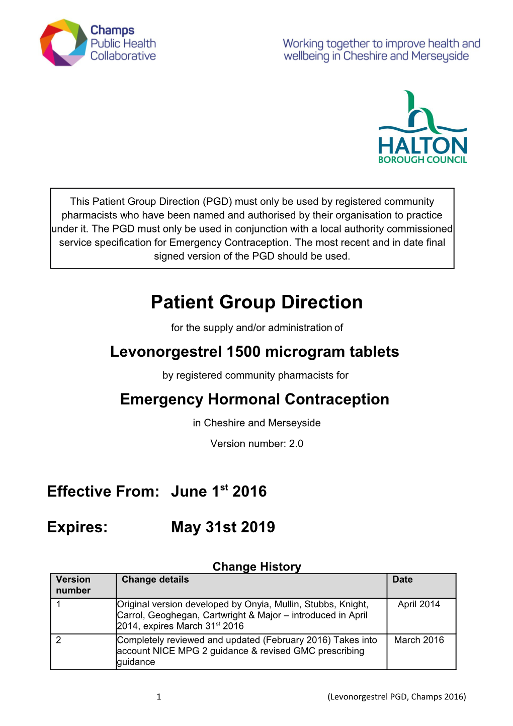 Patient Group Direction