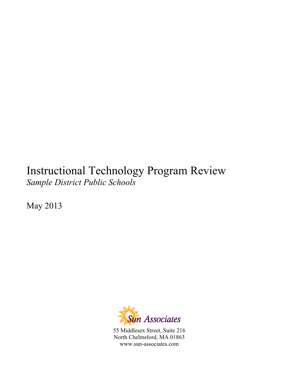Instructional Technology Program Review