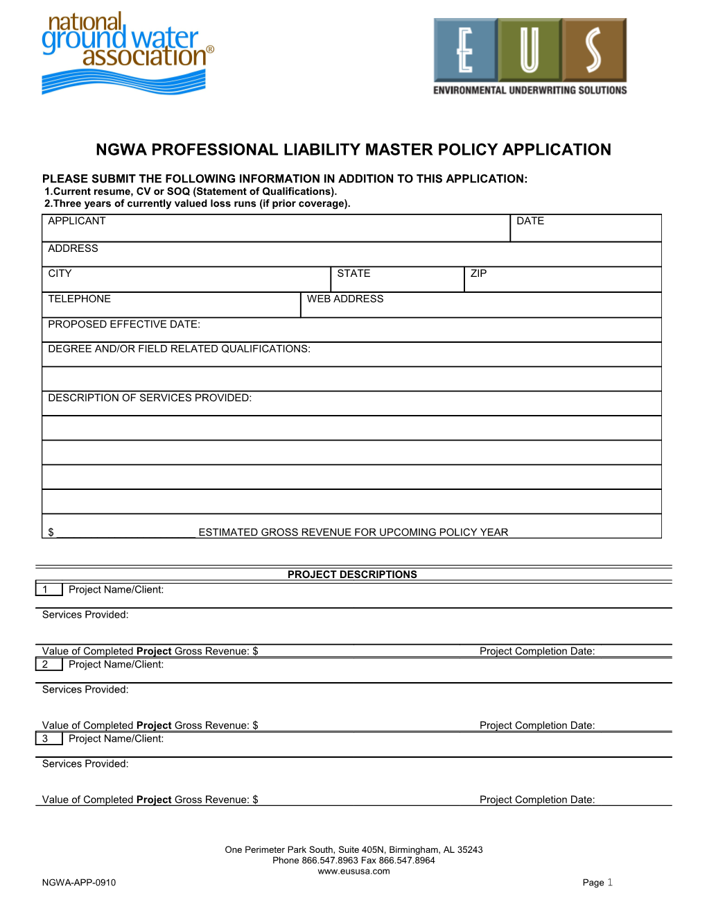 FREBERG ENVIRONMENTAL, INC.	New Business Application