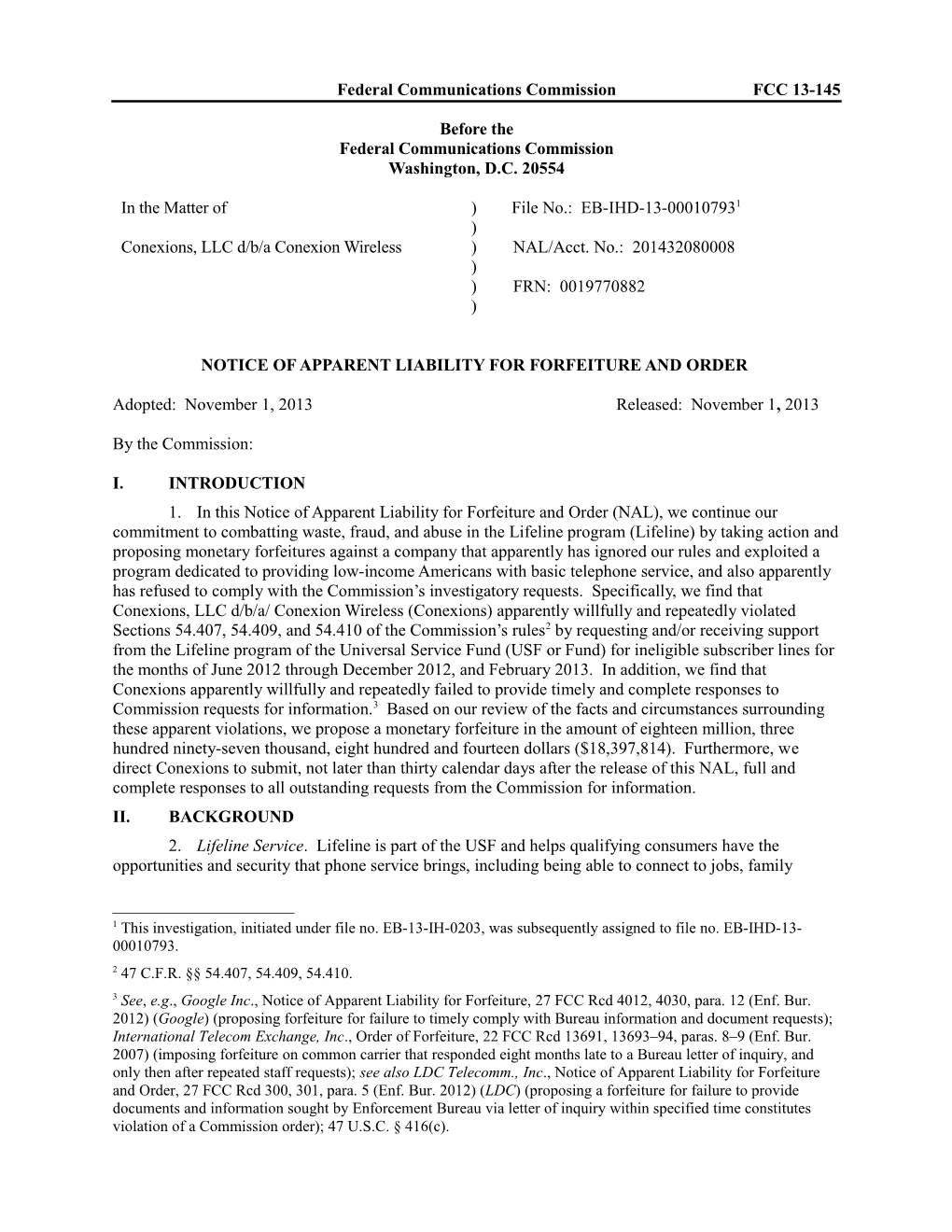 Notice of Apparent Liability for Forfeiture and Order s1