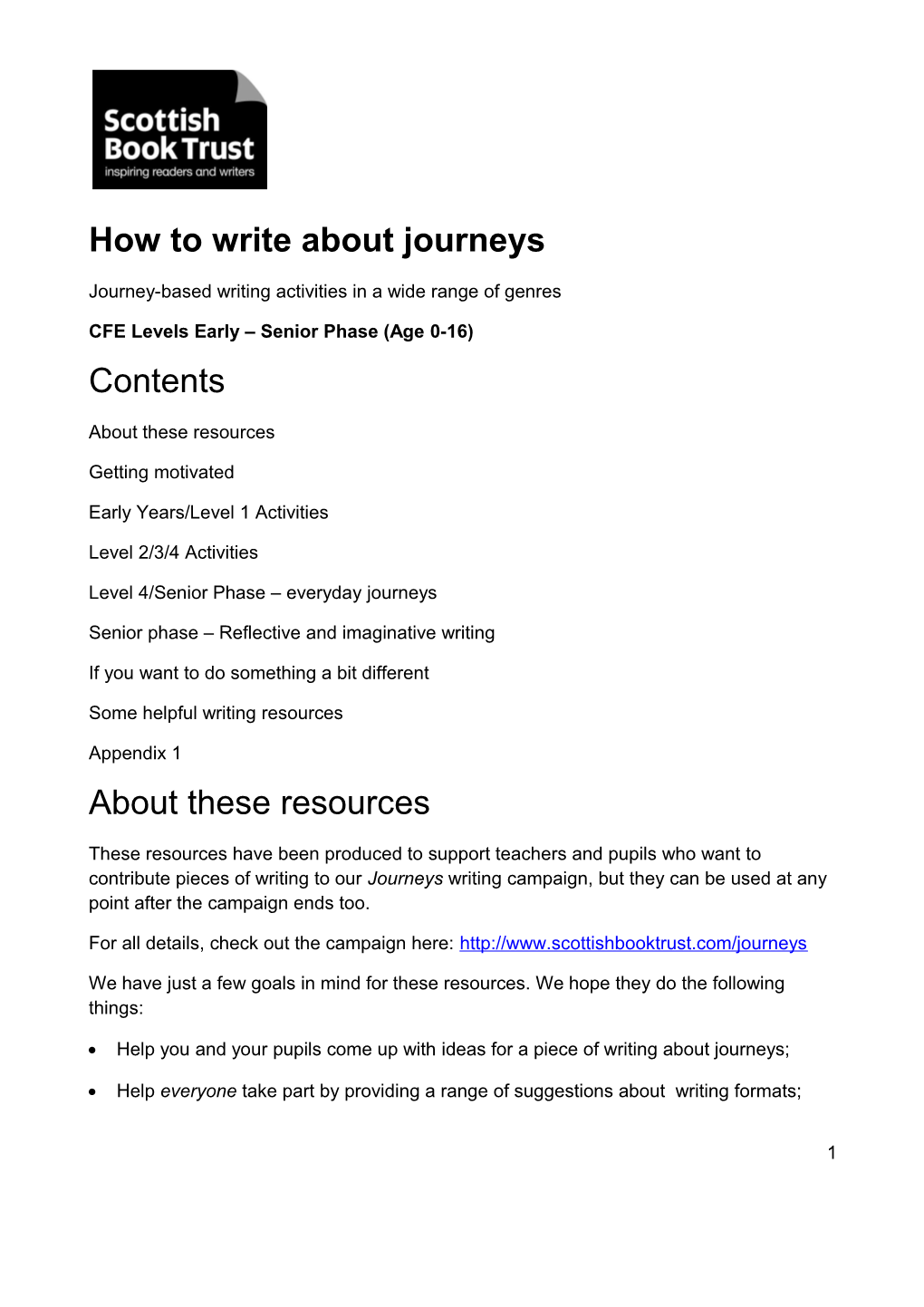 How to Write About Journeys