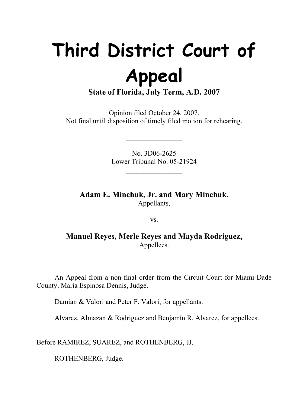 Third District Court of Appeal s3