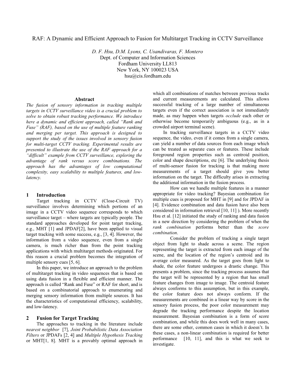 White Paper on Combinatoric Fusion