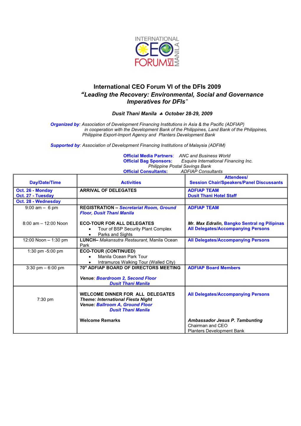 Schedute Meeting Seminar of Adfiap CEO Forum IV s1