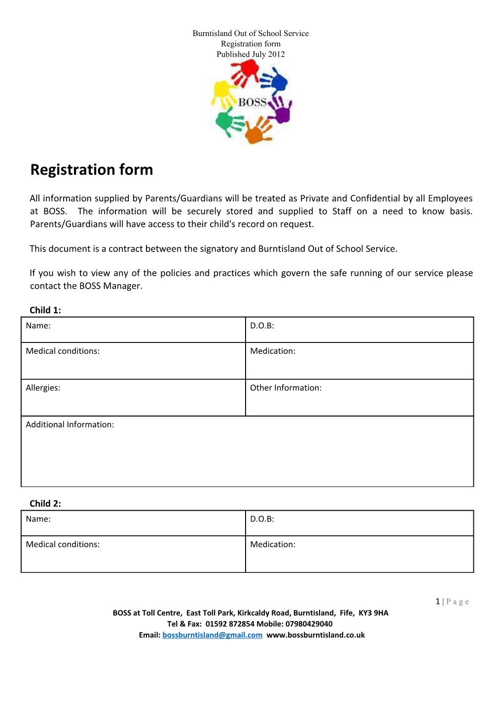 BOSS Registration Form V3