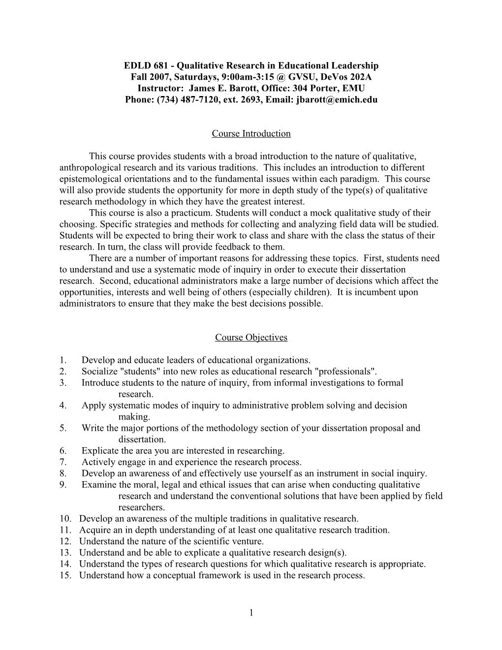 EDLD 681 - Qualitative Research in Educational Leadership