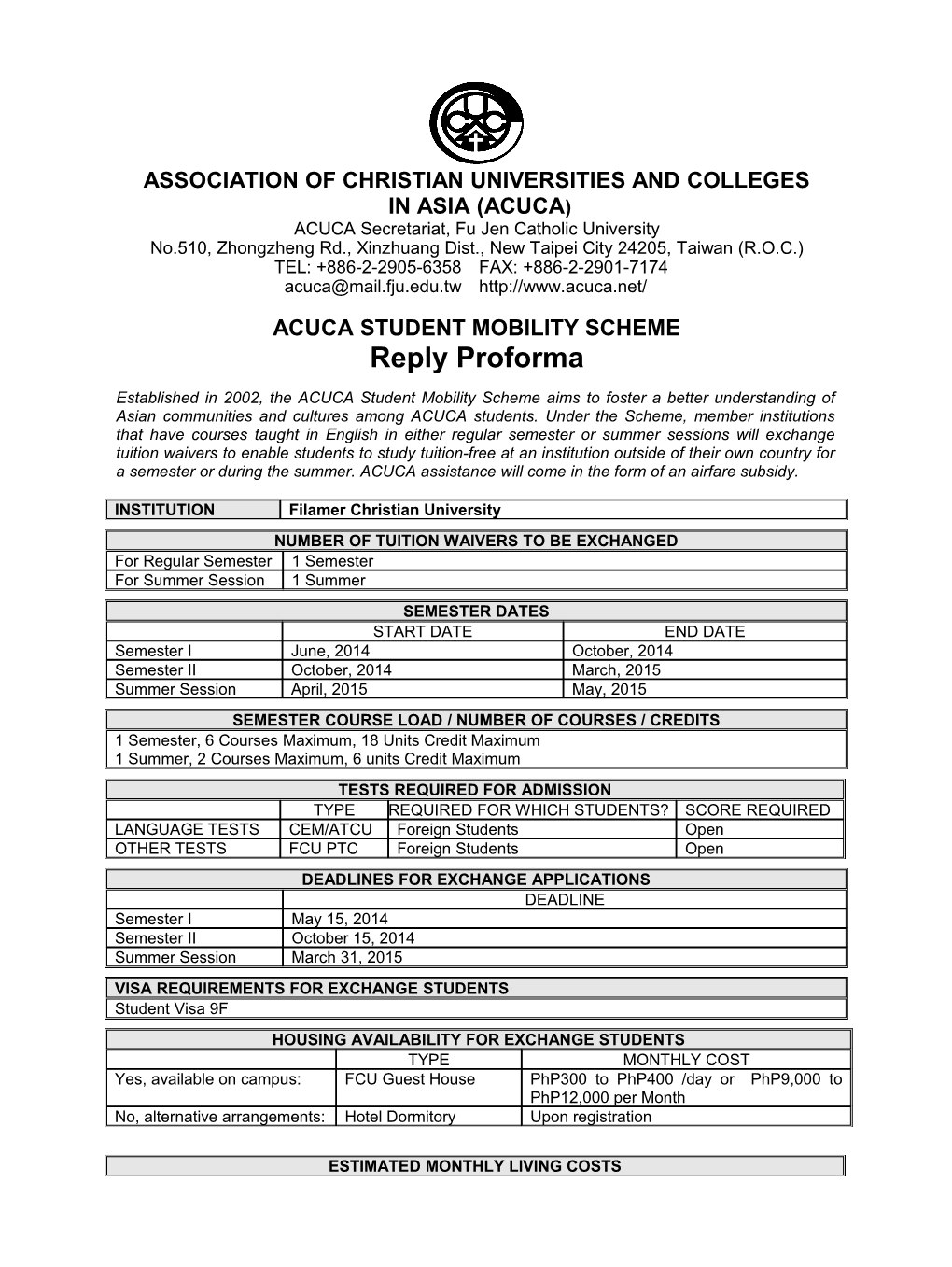 Association of Christian Universities and Colleges