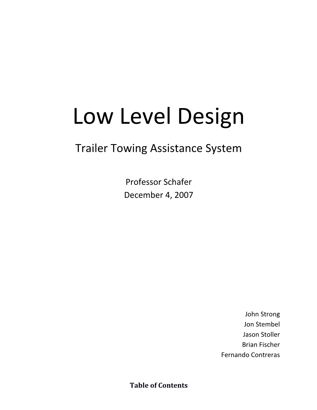 Trailer Towing Assistance System