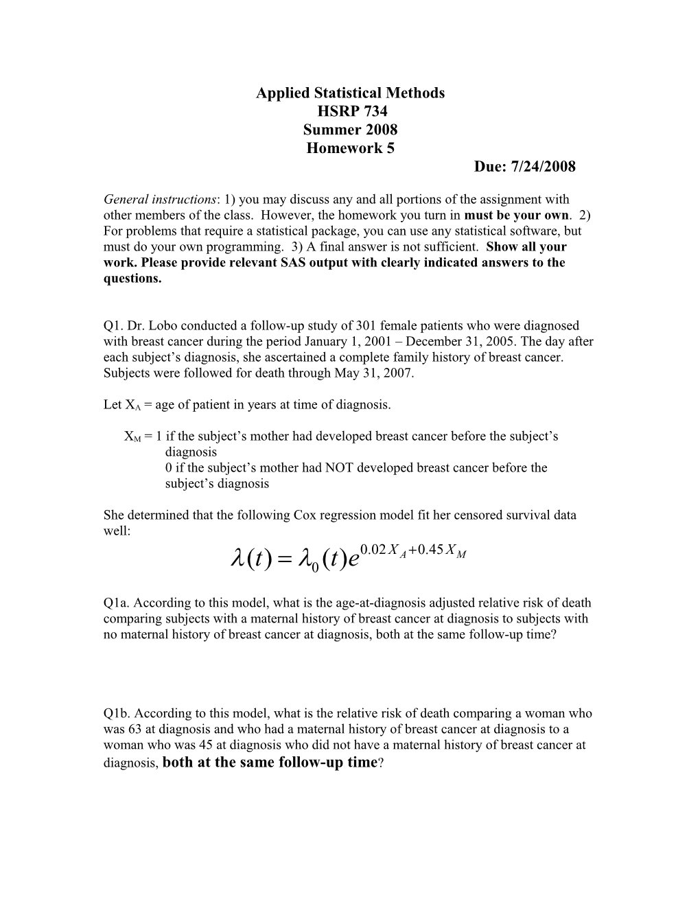 Applied Statistical Methods