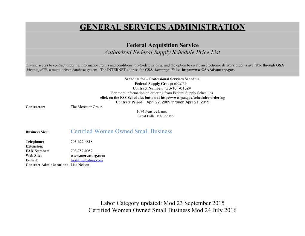 General Services Administration s6