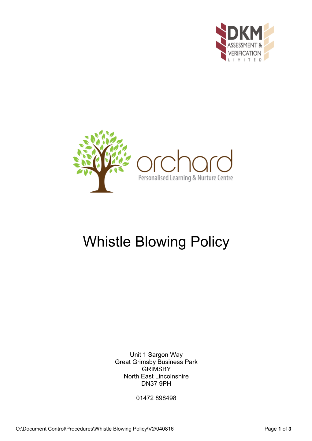 Whistle Blowing Policy s1