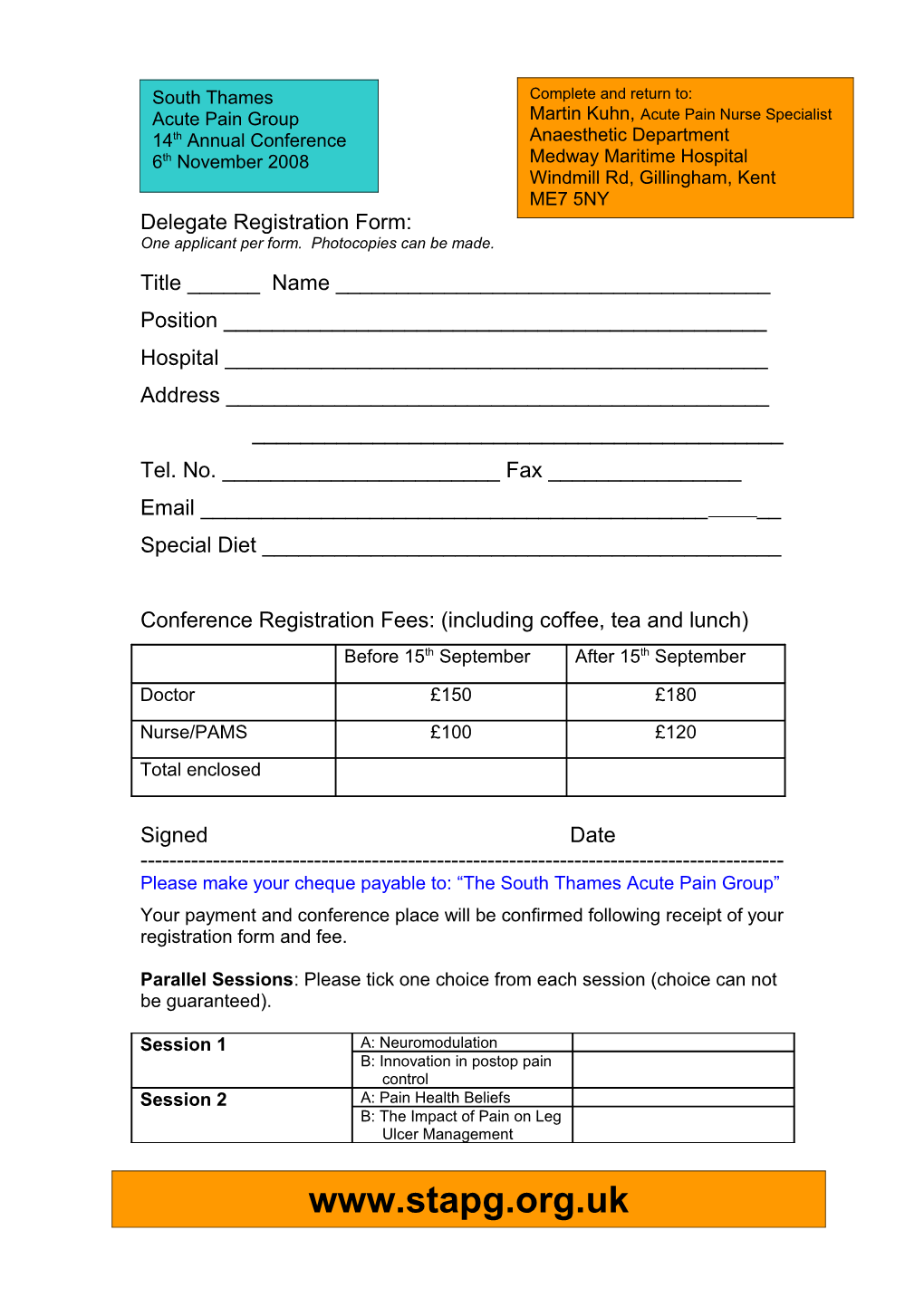 One Applicant Per Form. Photocopies Can Be Made