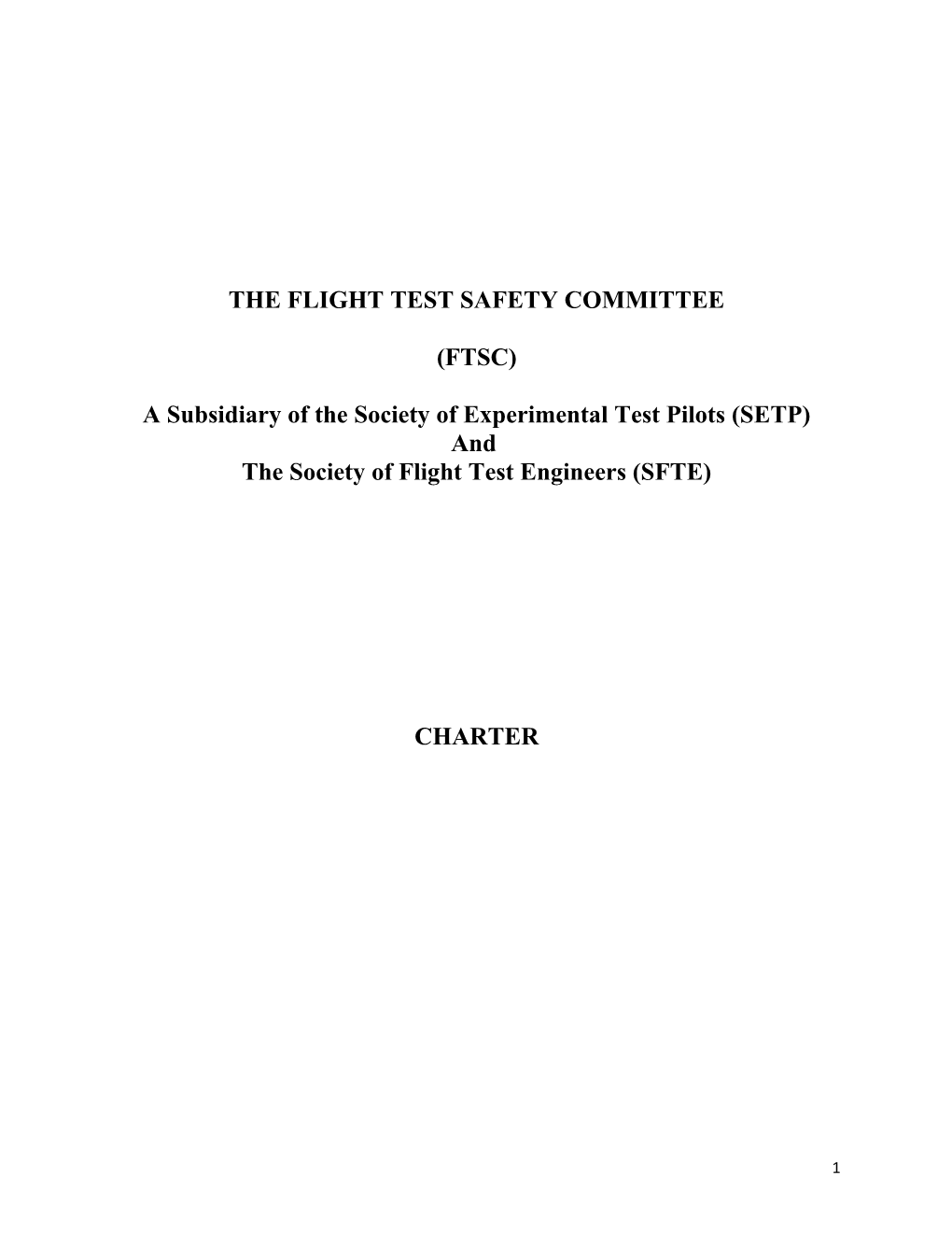 The Flight Test Safety Committee