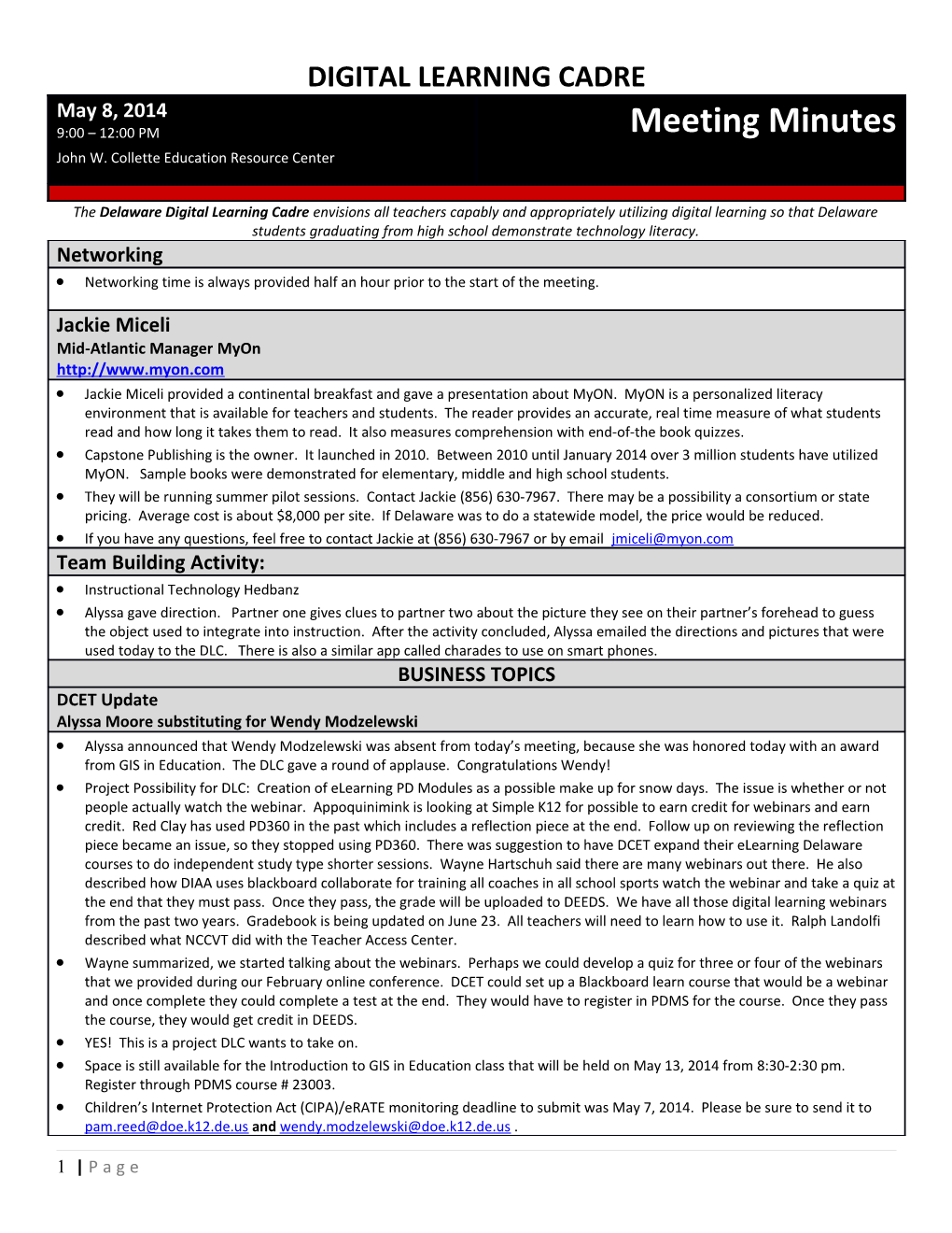 DLC Minutes TEMPLATE 2013-14