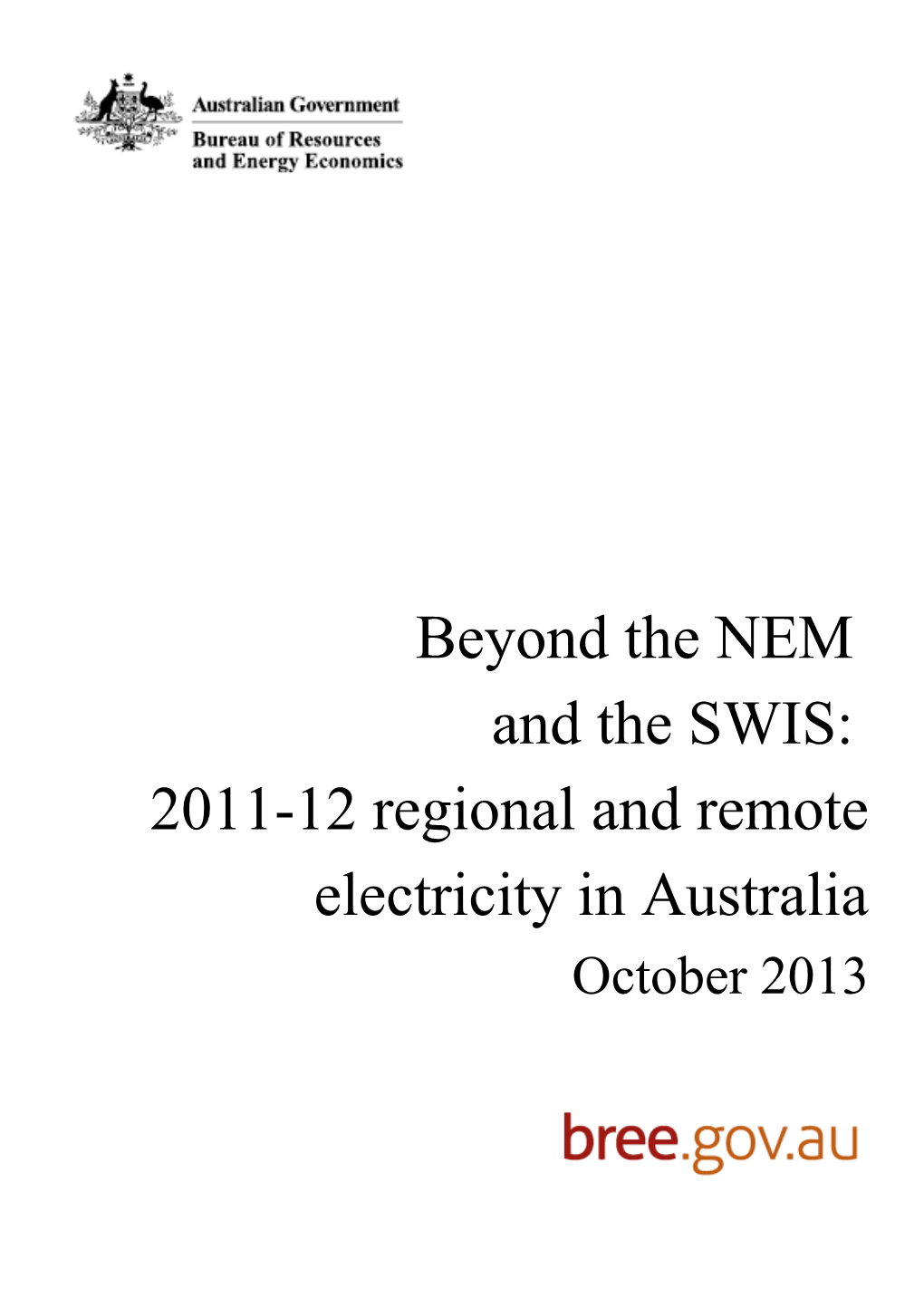 2011-12 Regional and Remote Electricity in Australia s1