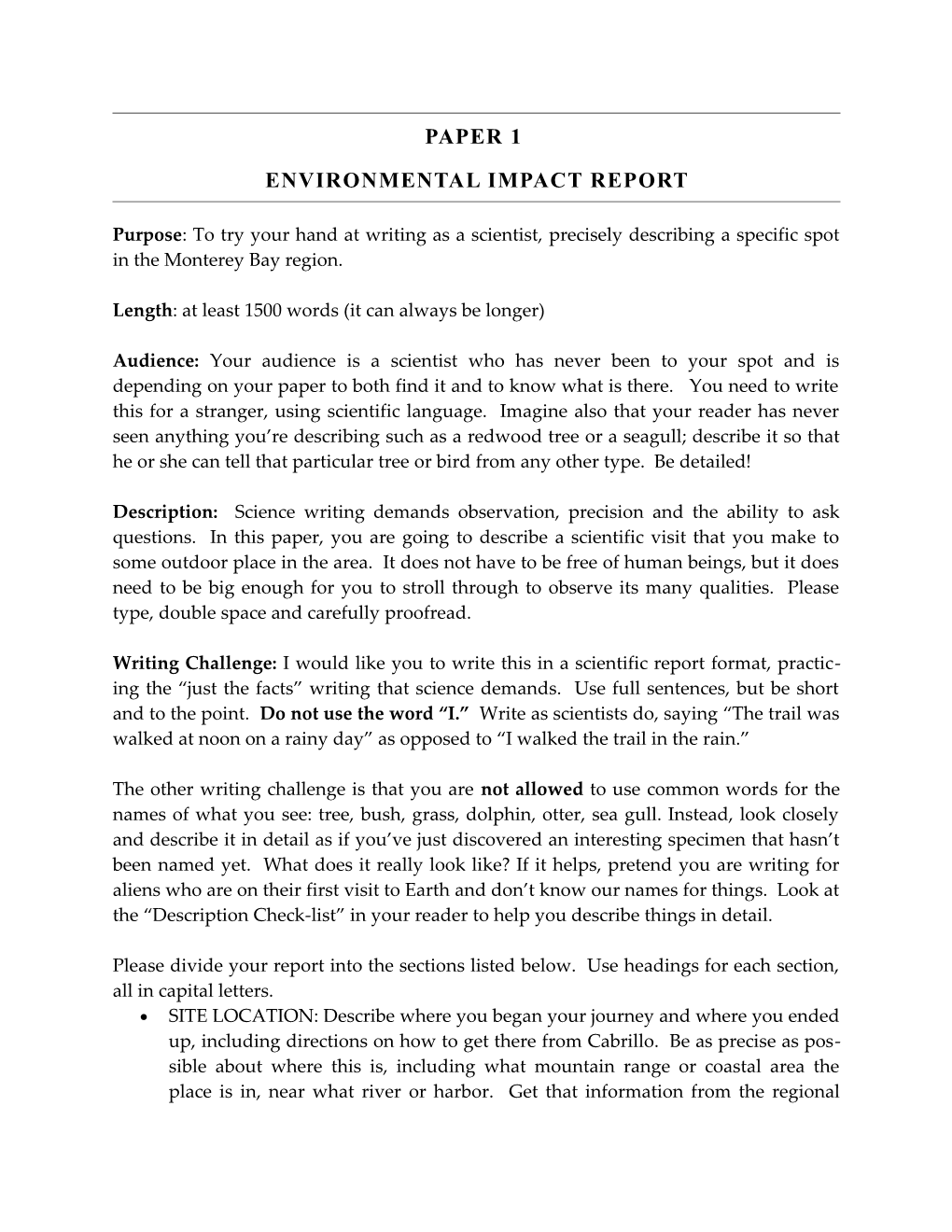 Environmental Impact Report