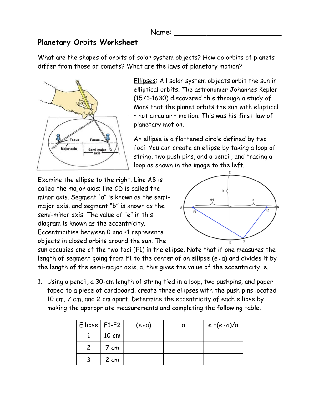 Flat Earth / Round Earth Activity