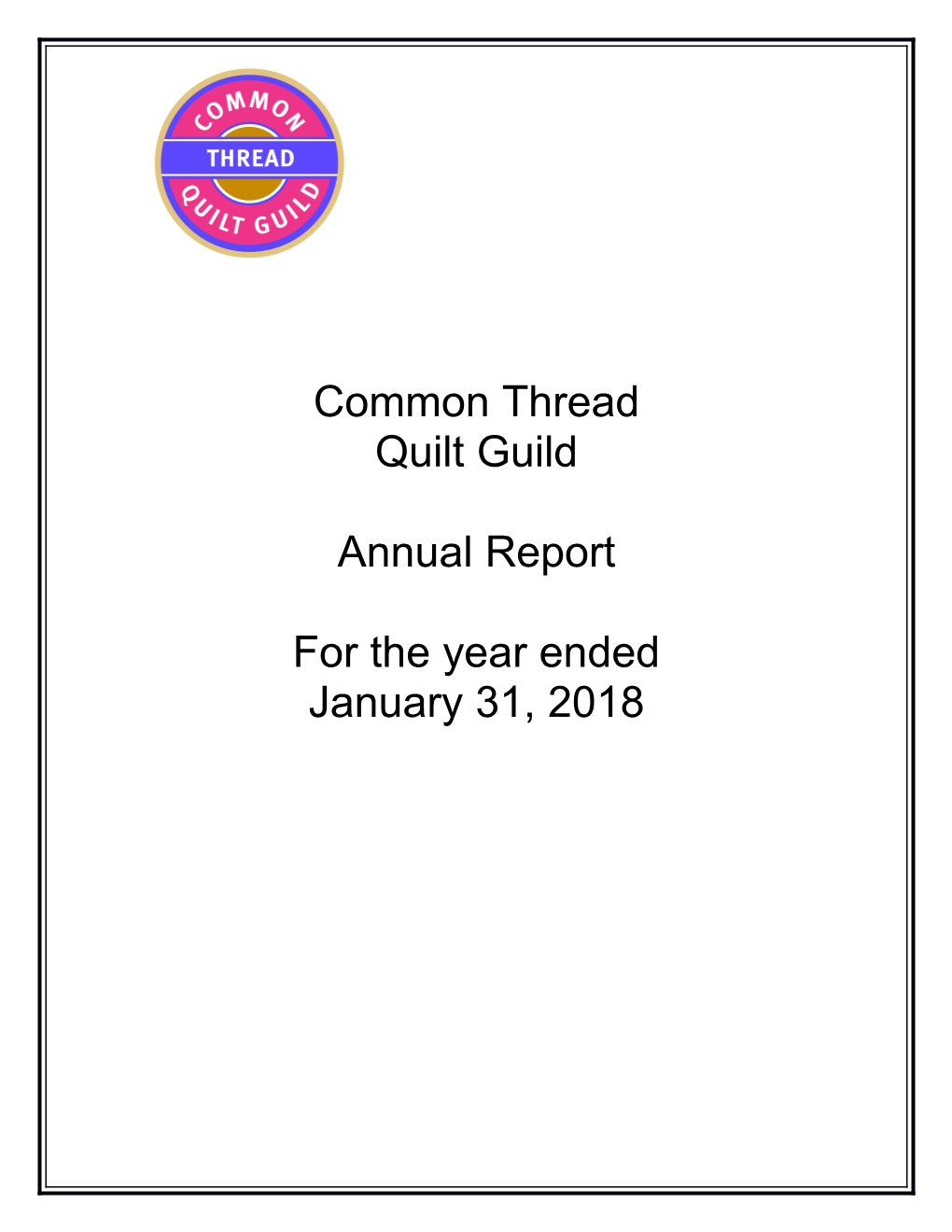Common Thread Quilt Guild