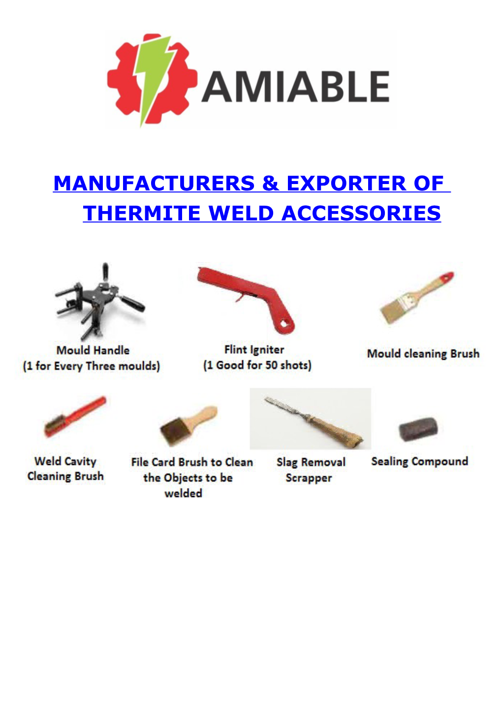 Thermite Weld Accessories