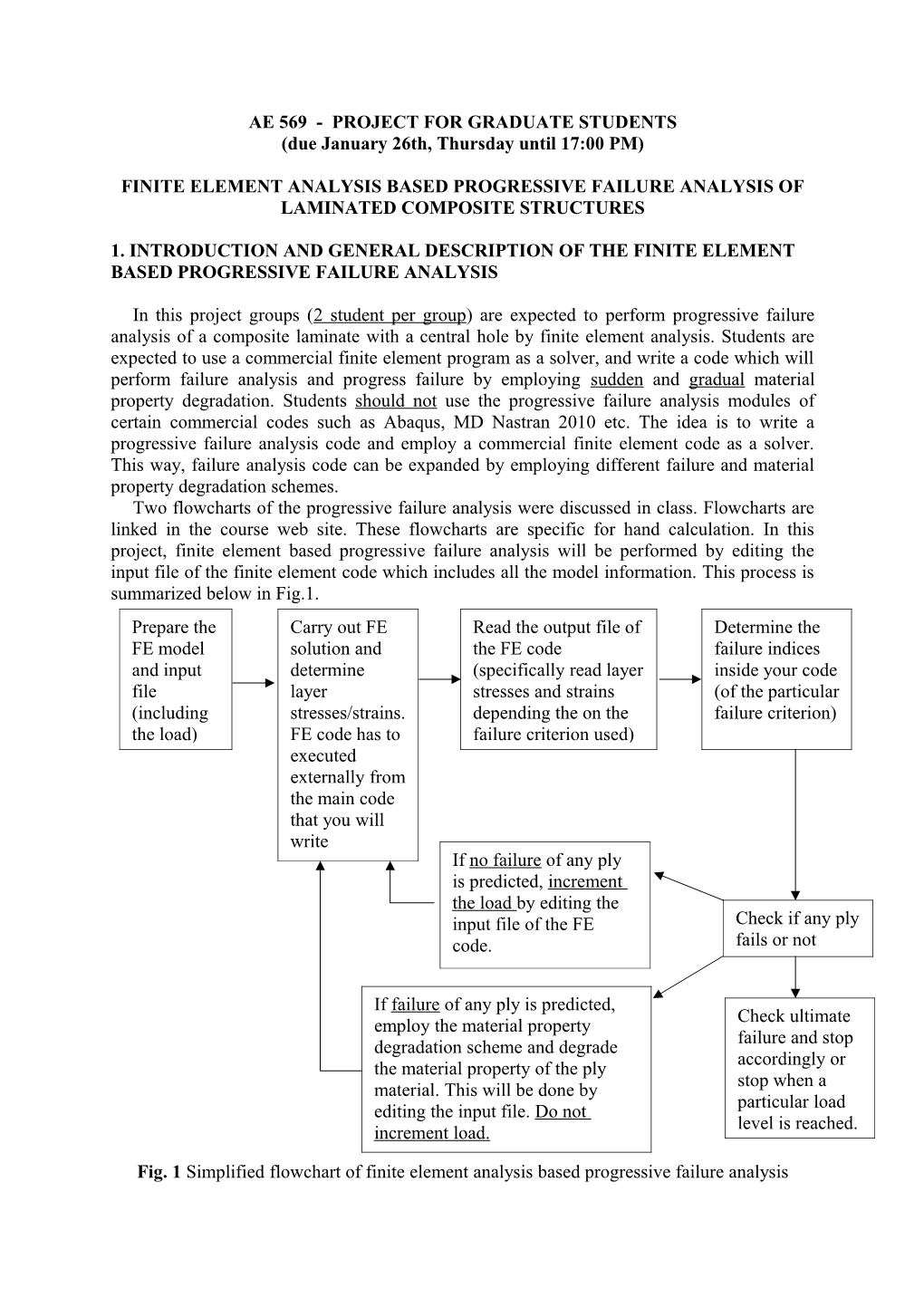 Ae 569 - Project for Graduate Students