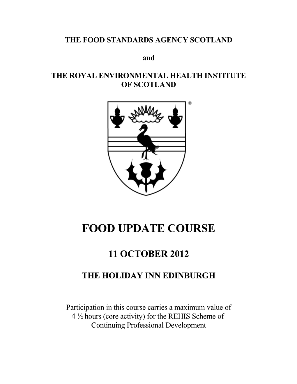 Food Update Course