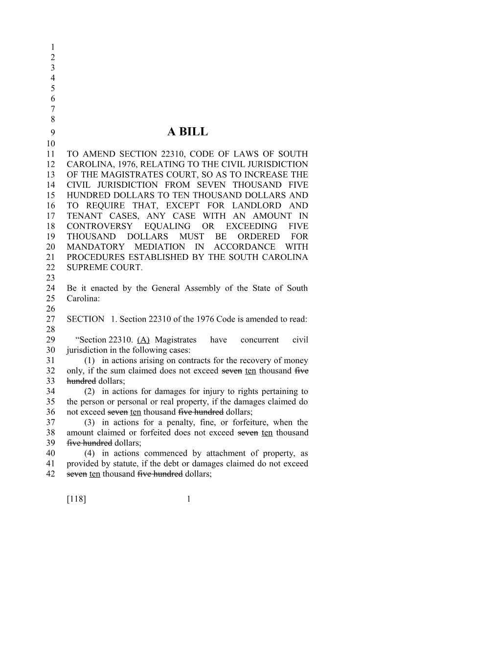 2017-2018 Bill 118 Text of Previous Version (Dec. 13, 2016) - South Carolina Legislature Online