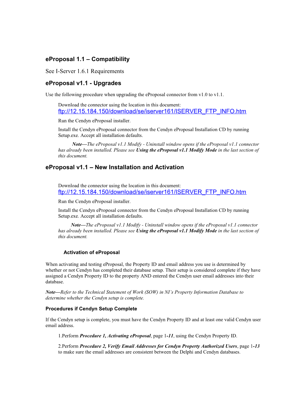 Eproposal 1.1 Compatibility