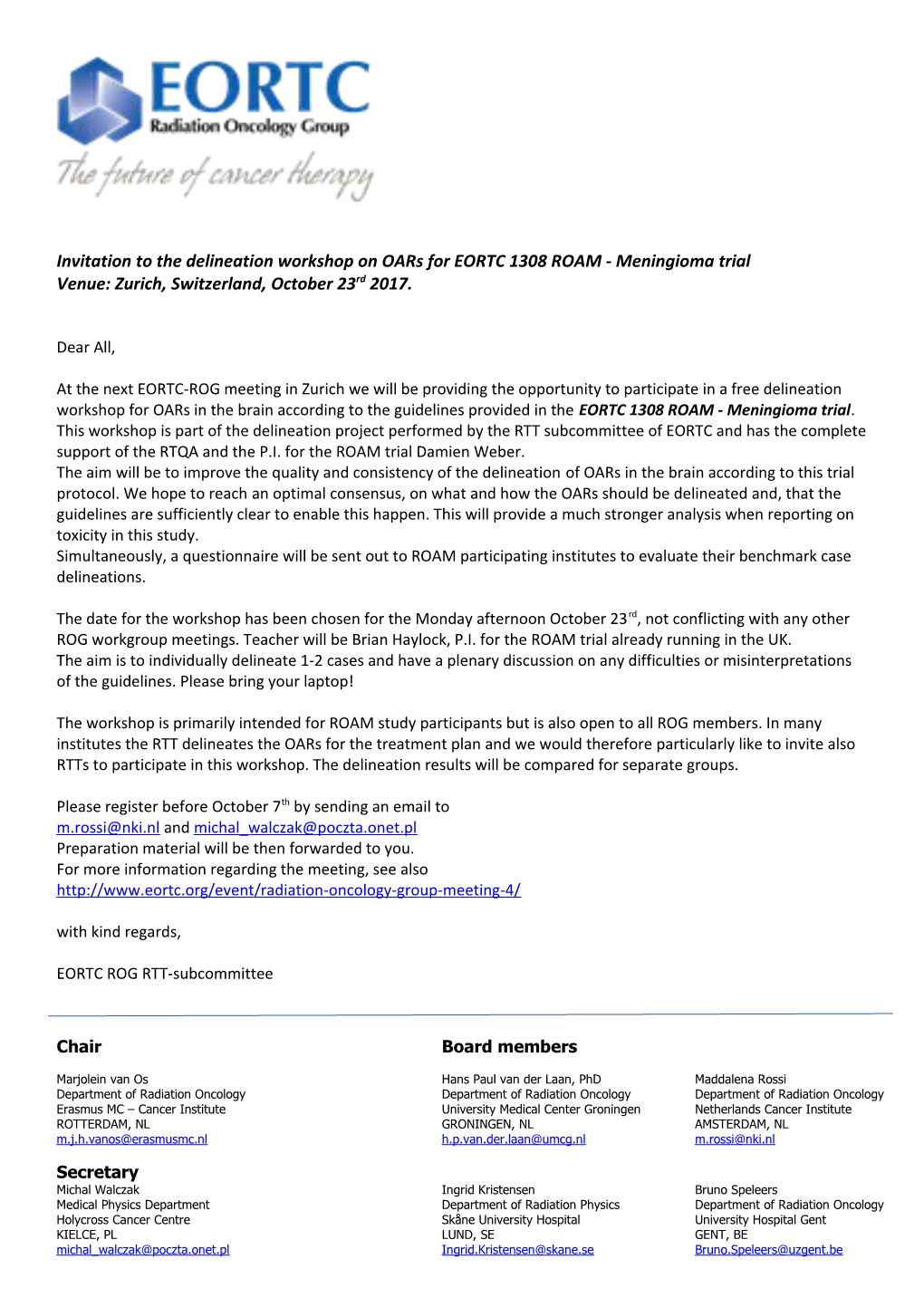 Radiotherapy Technologists Section