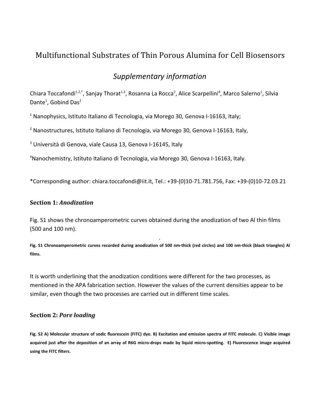 Multifunctional Substrates of Thin Porous Alumina for Cell Biosensors