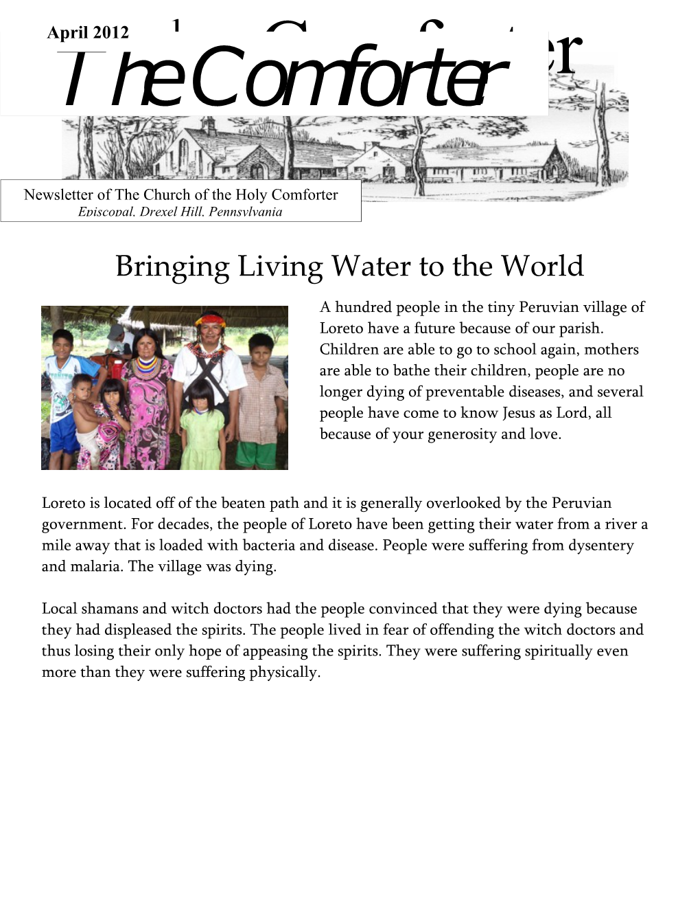 Bringing Living Water to the World
