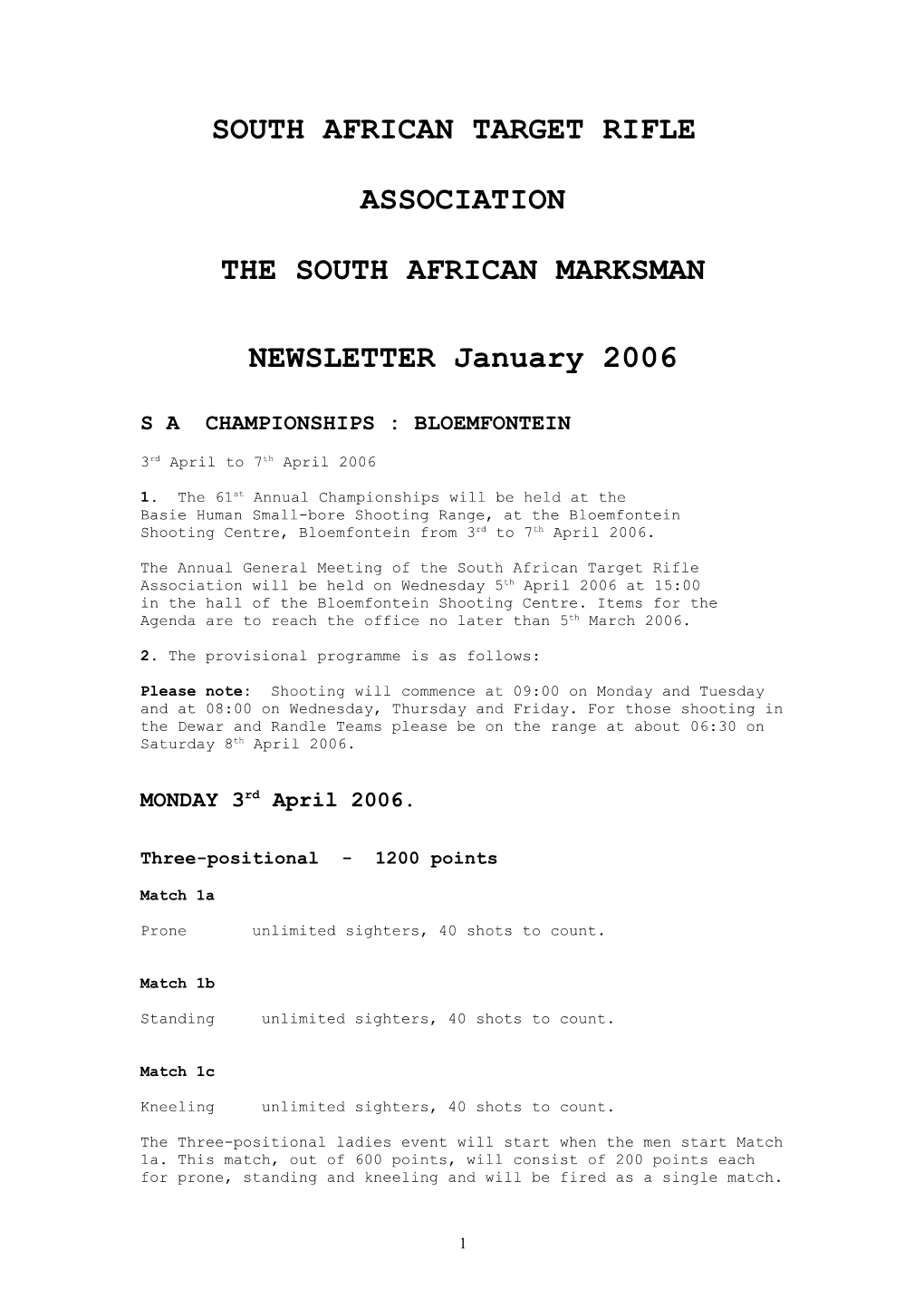 The South African Marksman