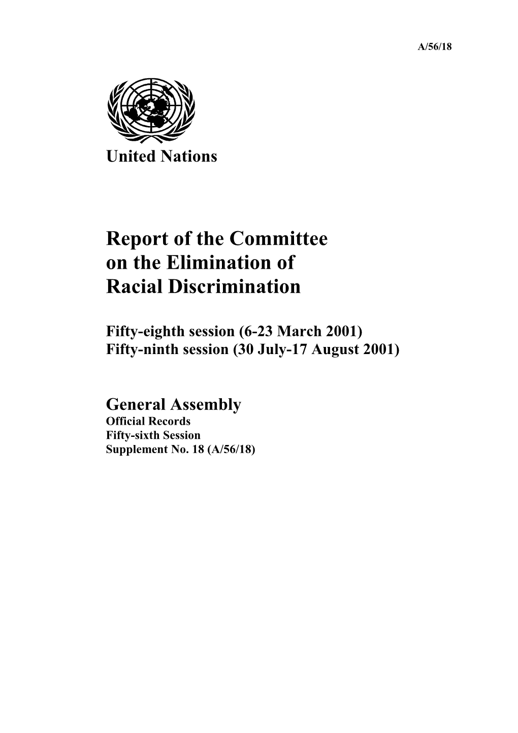 Report of the Committee