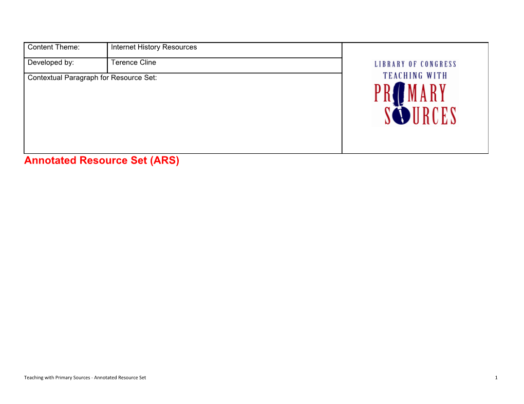 Annotated Resource Set (ARS) s2