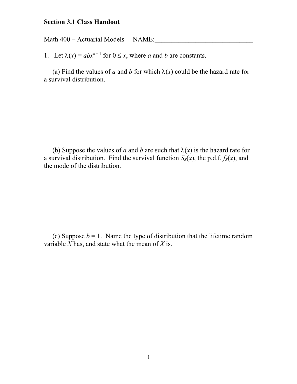 Section 3.1 Class Handout