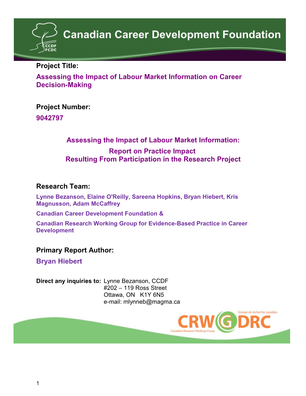 Assessing the Impact of Labour Market Information on Career Decision-Making