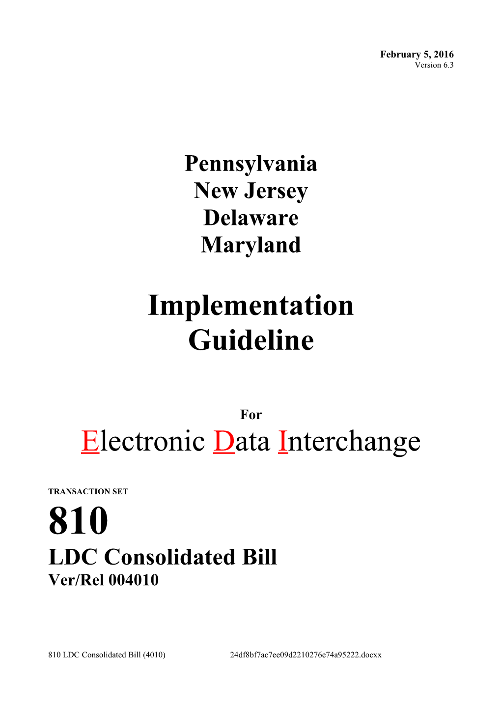 Electronic Data Interchange