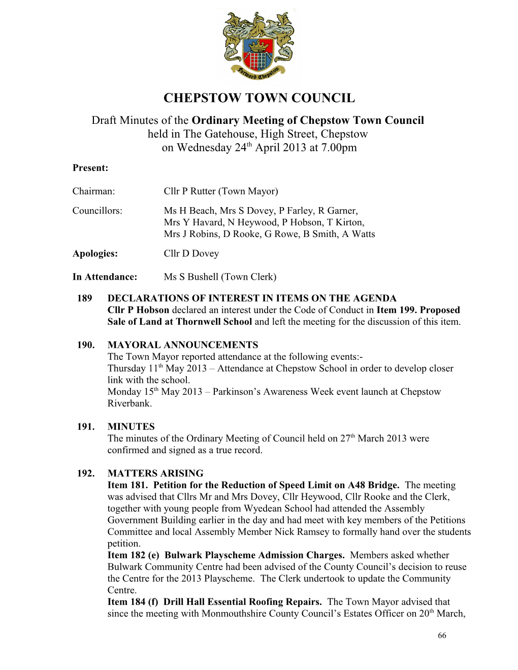 Chepstow Town Council s4